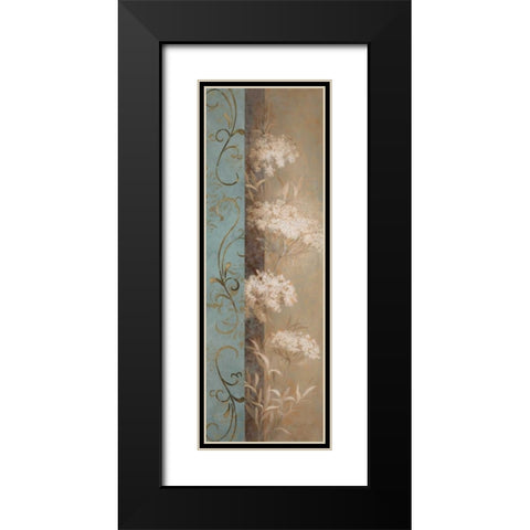 Delicate Beauty in Blue III Black Modern Wood Framed Art Print with Double Matting by Loreth, Lanie