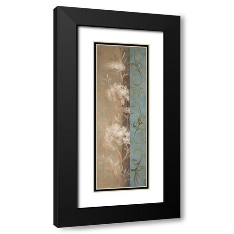 Delicate Beauty in Blue  IV Black Modern Wood Framed Art Print with Double Matting by Loreth, Lanie