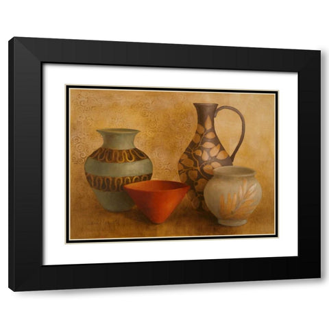 Decorative Vessel Still Life I Black Modern Wood Framed Art Print with Double Matting by Loreth, Lanie
