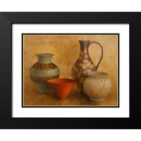Decorative Vessel Still Life I Black Modern Wood Framed Art Print with Double Matting by Loreth, Lanie