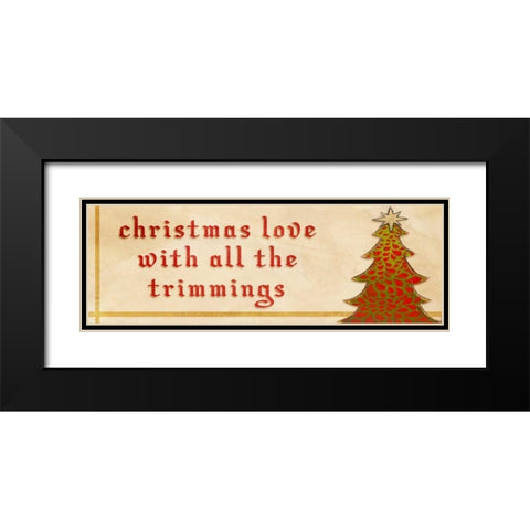 Trimmings Black Modern Wood Framed Art Print with Double Matting by Pinto, Patricia