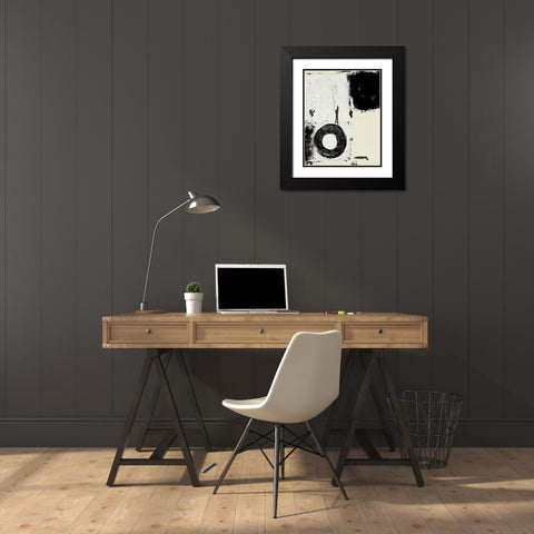 Monochrome Study I Black Modern Wood Framed Art Print with Double Matting by Loreth, Lanie