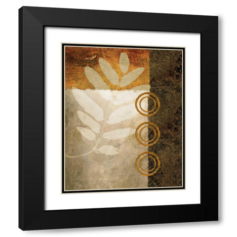 November Textures I Black Modern Wood Framed Art Print with Double Matting by Marcon, Michael