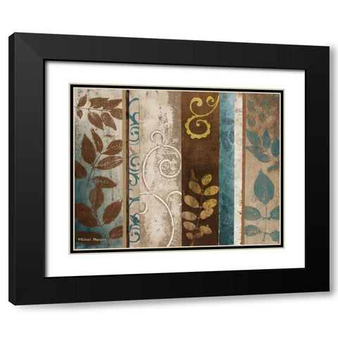 October Day II Black Modern Wood Framed Art Print with Double Matting by Marcon, Michael