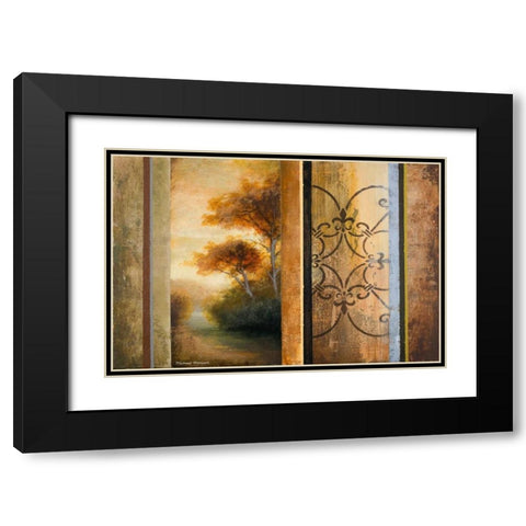 Momentary Radiance Black Modern Wood Framed Art Print with Double Matting by Marcon, Michael