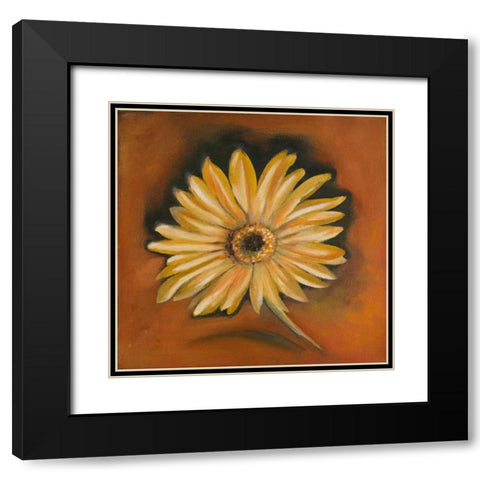 Daisy Collection I Black Modern Wood Framed Art Print with Double Matting by Arenas, Nelly