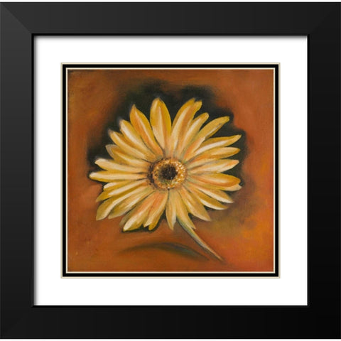 Daisy Collection I Black Modern Wood Framed Art Print with Double Matting by Arenas, Nelly