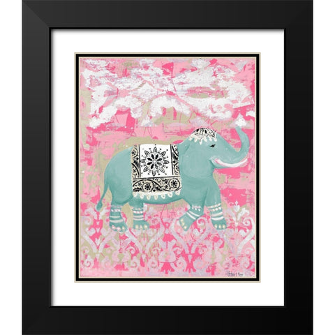 Pink Bazaar II Black Modern Wood Framed Art Print with Double Matting by Hakimipour-Ritter