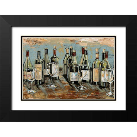 Wine Bar II Black Modern Wood Framed Art Print with Double Matting by French-Roussia, Heather A.