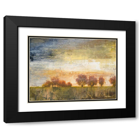 Standing in the Wind I Black Modern Wood Framed Art Print with Double Matting by Marcon, Michael