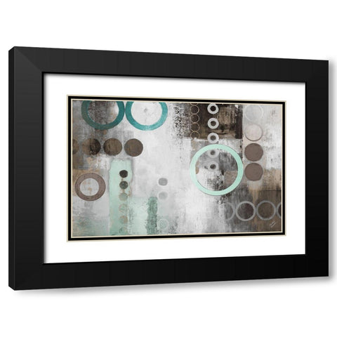 Mint Liberated Black Modern Wood Framed Art Print with Double Matting by Marcon, Michael