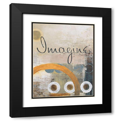 Imagine Black Modern Wood Framed Art Print with Double Matting by Marcon, Michael