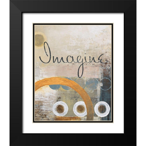 Imagine Black Modern Wood Framed Art Print with Double Matting by Marcon, Michael
