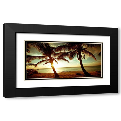 Bimini Sunset Black Modern Wood Framed Art Print with Double Matting by Bryant, Susan