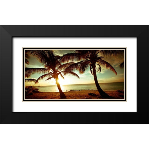 Bimini Sunset Black Modern Wood Framed Art Print with Double Matting by Bryant, Susan