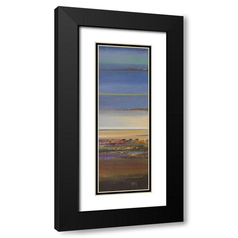 Blue Planet I Black Modern Wood Framed Art Print with Double Matting by Pinto, Patricia