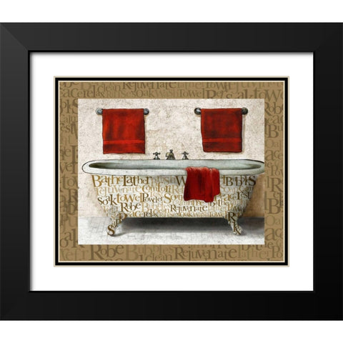 Crazed Relaxation I Black Modern Wood Framed Art Print with Double Matting by Medley, Elizabeth