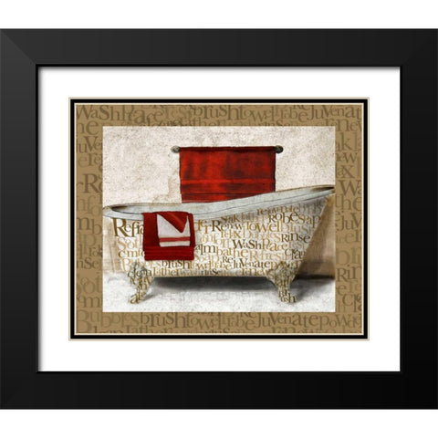 Crazed Relaxation II Black Modern Wood Framed Art Print with Double Matting by Medley, Elizabeth