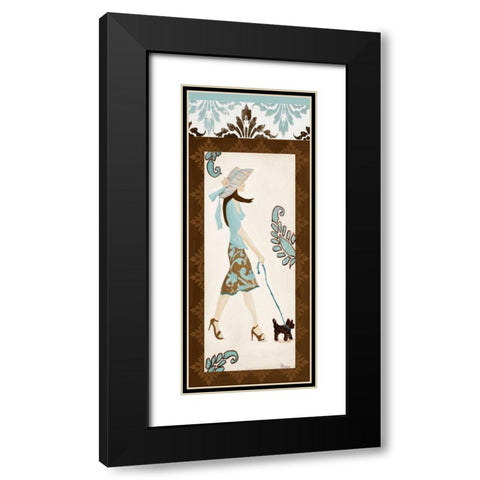Trendsetter II Black Modern Wood Framed Art Print with Double Matting by Ritter, Gina