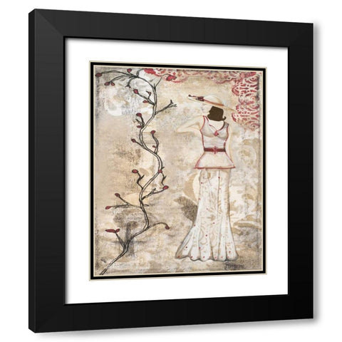 Stroll in the Park I Black Modern Wood Framed Art Print with Double Matting by Ritter, Gina