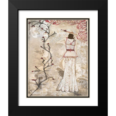 Stroll in the Park I Black Modern Wood Framed Art Print with Double Matting by Ritter, Gina