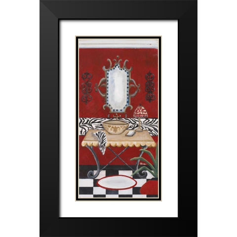 Palm Beach Bath I Black Modern Wood Framed Art Print with Double Matting by Ritter, Gina