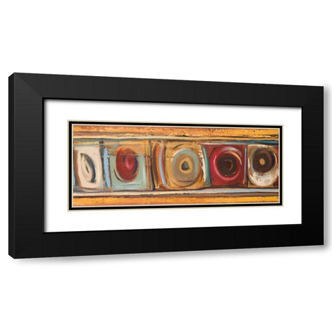 Circulation I Black Modern Wood Framed Art Print with Double Matting by Pinto, Patricia