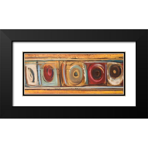 Circulation I Black Modern Wood Framed Art Print with Double Matting by Pinto, Patricia