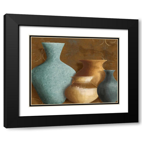 Ancient Clay I Black Modern Wood Framed Art Print with Double Matting by Loreth, Lanie