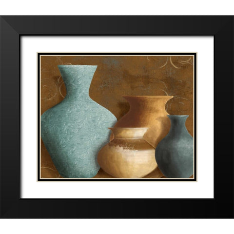 Ancient Clay I Black Modern Wood Framed Art Print with Double Matting by Loreth, Lanie