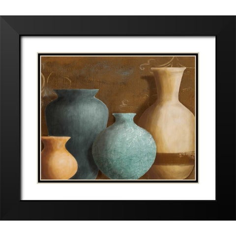 Ancient Clay II Black Modern Wood Framed Art Print with Double Matting by Loreth, Lanie