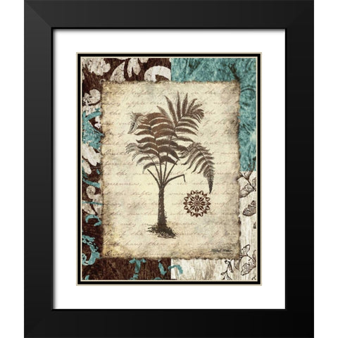 Secret Fern III Black Modern Wood Framed Art Print with Double Matting by Marcon, Michael