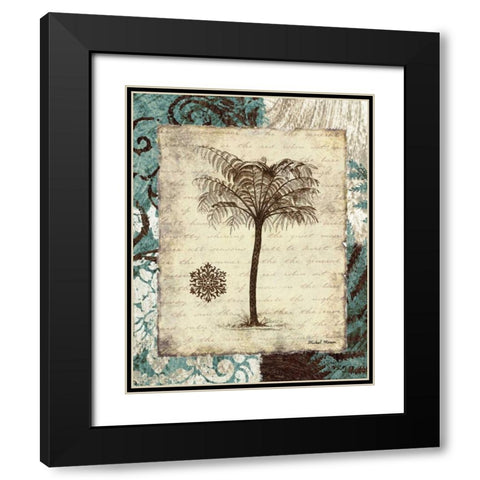Secret Fern IV Black Modern Wood Framed Art Print with Double Matting by Marcon, Michael