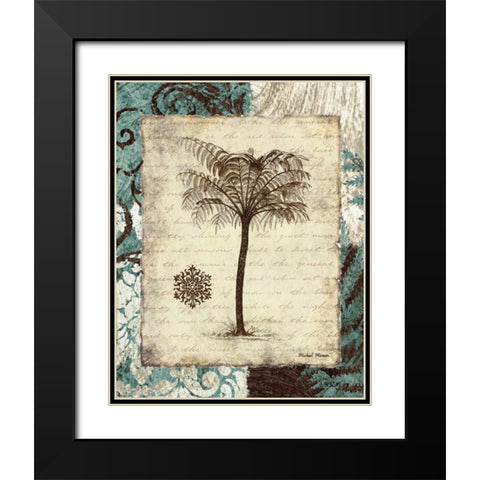 Secret Fern IV Black Modern Wood Framed Art Print with Double Matting by Marcon, Michael