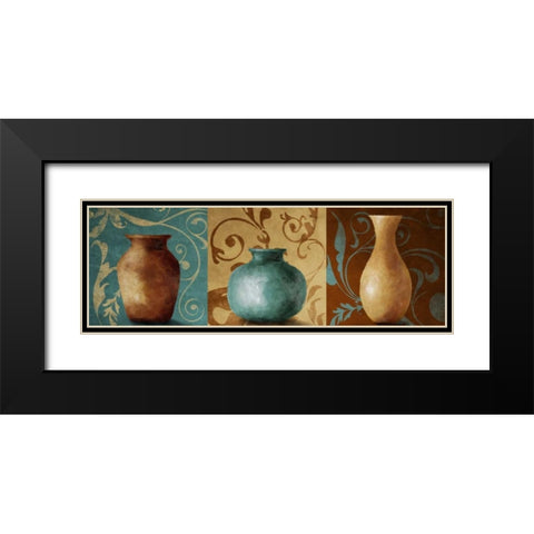 Vessel Trio I Black Modern Wood Framed Art Print with Double Matting by Loreth, Lanie