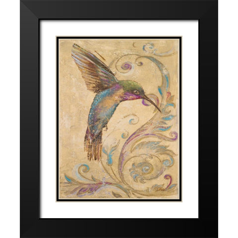 Hummingbird I Black Modern Wood Framed Art Print with Double Matting by Pinto, Patricia