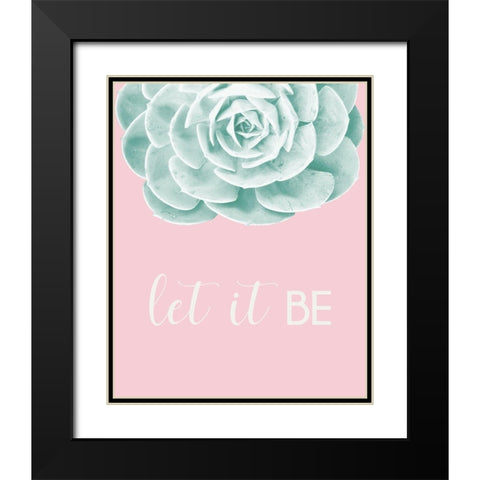 Inspirational Echeveria Black Modern Wood Framed Art Print with Double Matting by Rodriguez, Jairo