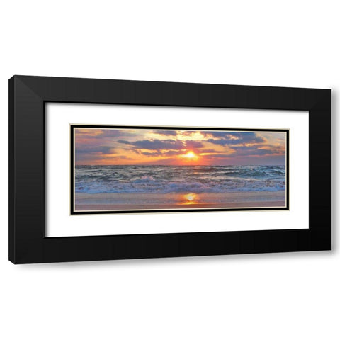 La Isla Bonita II Black Modern Wood Framed Art Print with Double Matting by Rodriguez, Jairo