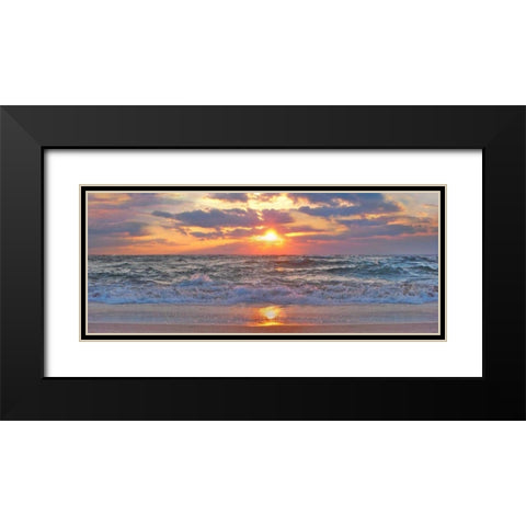 La Isla Bonita II Black Modern Wood Framed Art Print with Double Matting by Rodriguez, Jairo