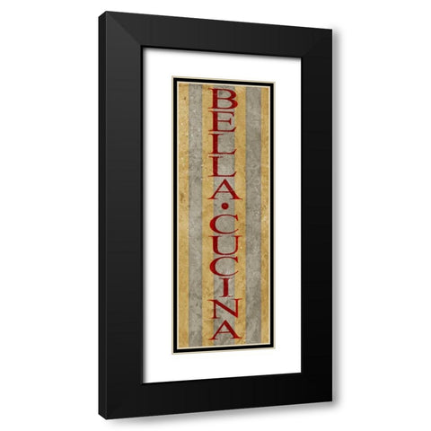 Bella Cucina Black Modern Wood Framed Art Print with Double Matting by SD Graphics Studio