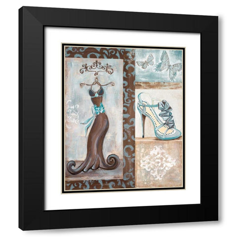 Dress Shop I Black Modern Wood Framed Art Print with Double Matting by Ritter, Gina