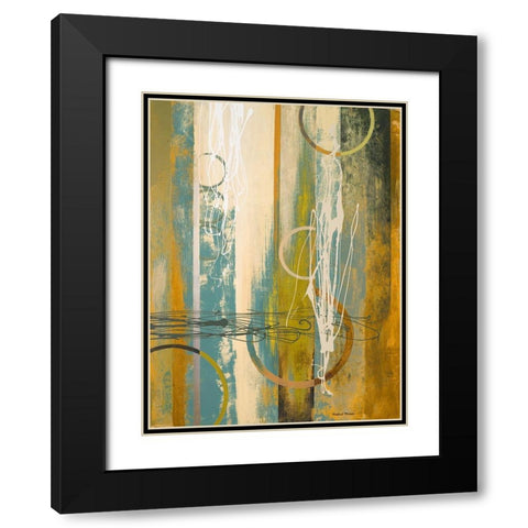 Earthbound II Black Modern Wood Framed Art Print with Double Matting by Marcon, Michael