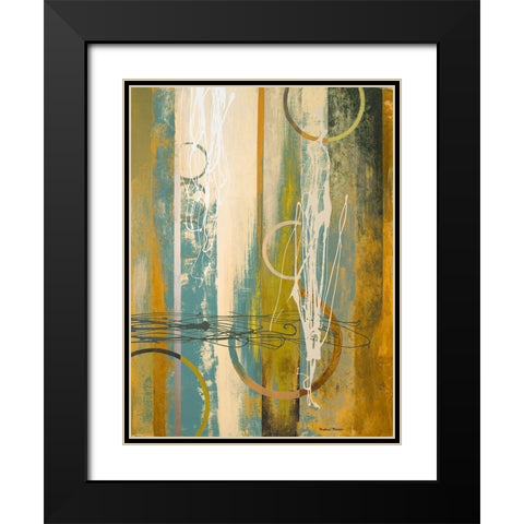 Earthbound II Black Modern Wood Framed Art Print with Double Matting by Marcon, Michael
