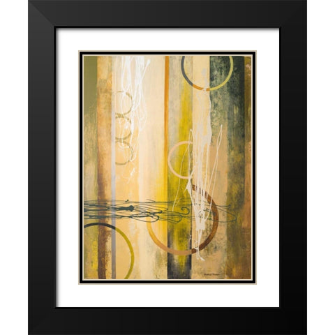 Neutral Earthbound II Black Modern Wood Framed Art Print with Double Matting by Marcon, Michael