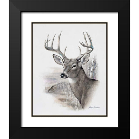 Fall Splendor Black Modern Wood Framed Art Print with Double Matting by Manning, Ruane