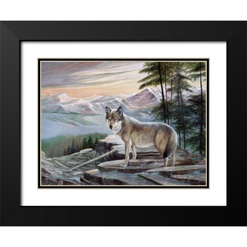 Sentinel Black Modern Wood Framed Art Print with Double Matting by Manning, Ruane