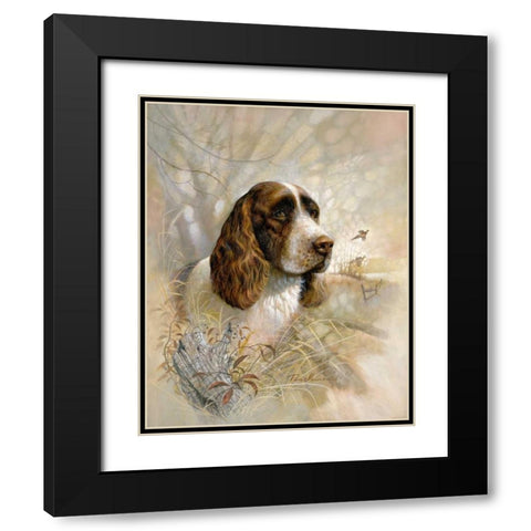 Enduring Loyalty Black Modern Wood Framed Art Print with Double Matting by Manning, Ruane