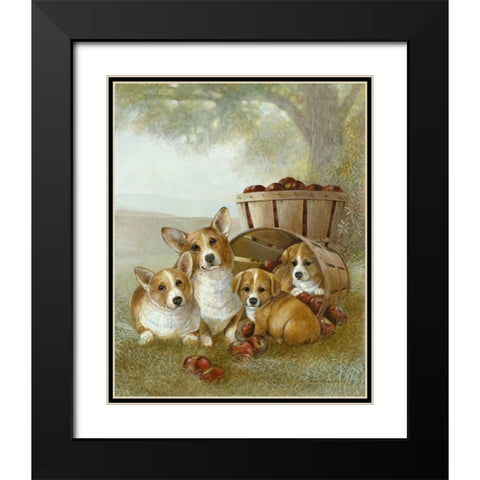 Apple Dumpling Black Modern Wood Framed Art Print with Double Matting by Manning, Ruane