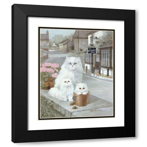 Elegant Beauty Black Modern Wood Framed Art Print with Double Matting by Manning, Ruane