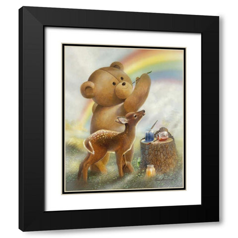 Over the Rainbow Black Modern Wood Framed Art Print with Double Matting by Manning, Ruane